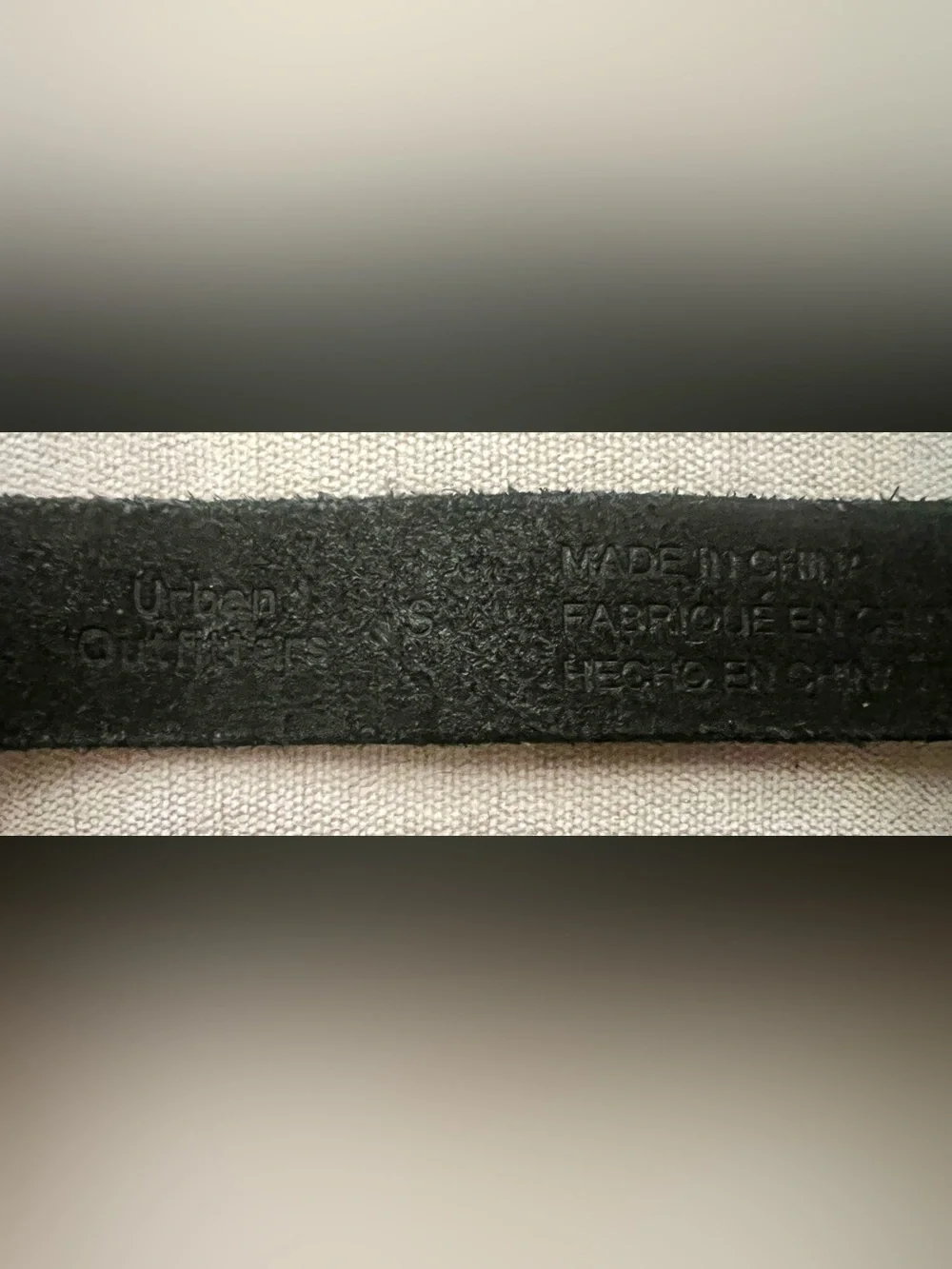 Vintage Urban Outfitters Black Leather Western Belt with Engraved Silver Buckle